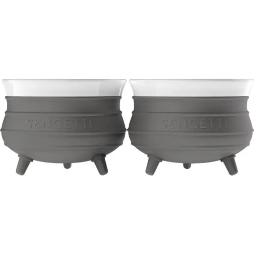 Andy Cartwright Sengetti Mini Potjie Pot - Set Of 2 Charcoal